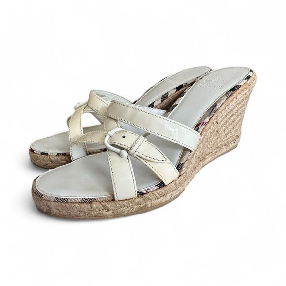 Burberry Women's Espadrille Wedge Sandals 39 - Picture 3 of 8